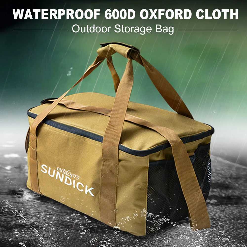 Outdoor Portable Storage Bag Large Capacity Travel Tableware Bag Meal Bag for Camping Picnic Tool Cookware Utensils OrganizerC250407