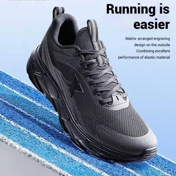 Xtep off-road mens running shoes 2025 spring shock-absorbing and anti slip professional sports shoes 875119110018 W250407