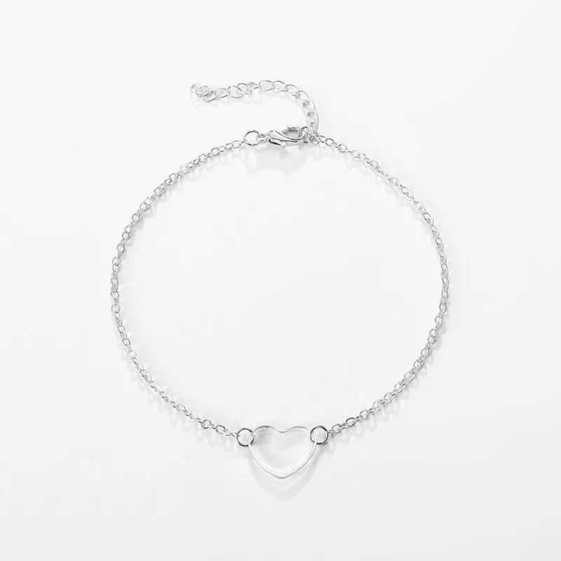 Tren Fashion Heart Anklets Womens Retro Gold Summer Ankle Bracelet Leg Bohemian Foot Jewelry Accessories NewXJ250408