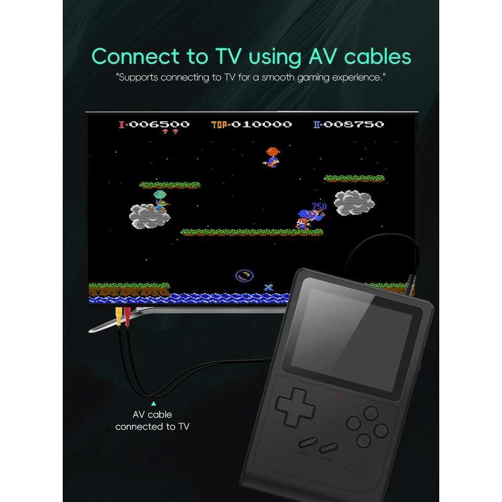 Handheld Console Portable Retro Mini Video Game NES/SNES/GBA Emulators Consoles for Gameboy Player GB300 Kid Gift