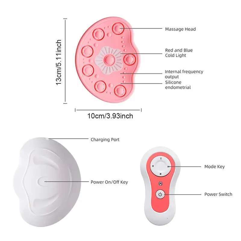 USB Charging Electric Massager Smart Vibration Heating Enhancer Chest Shaping Breast Care Massage Bra