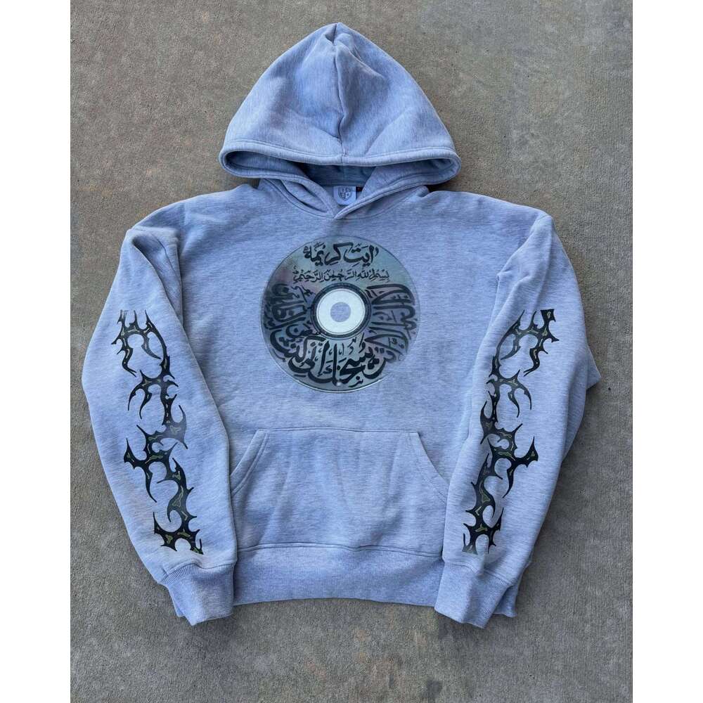 2025 new film record men's and women's loose three-dimensional printed casual hoodie