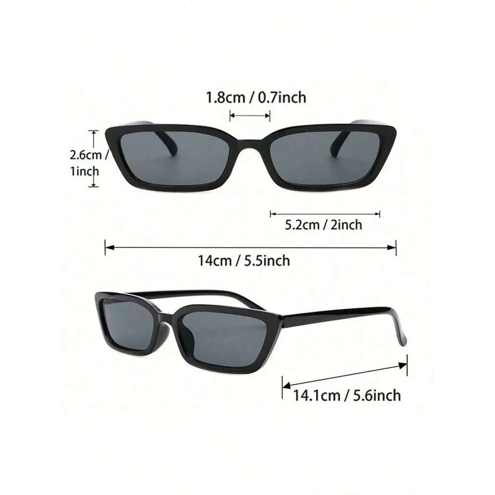 5PCS Plasti Fashion Cat Eye Frame Women Sunglasses For Daily Life Men ShadesOutdoor Casual Activities DrivingAccessories.