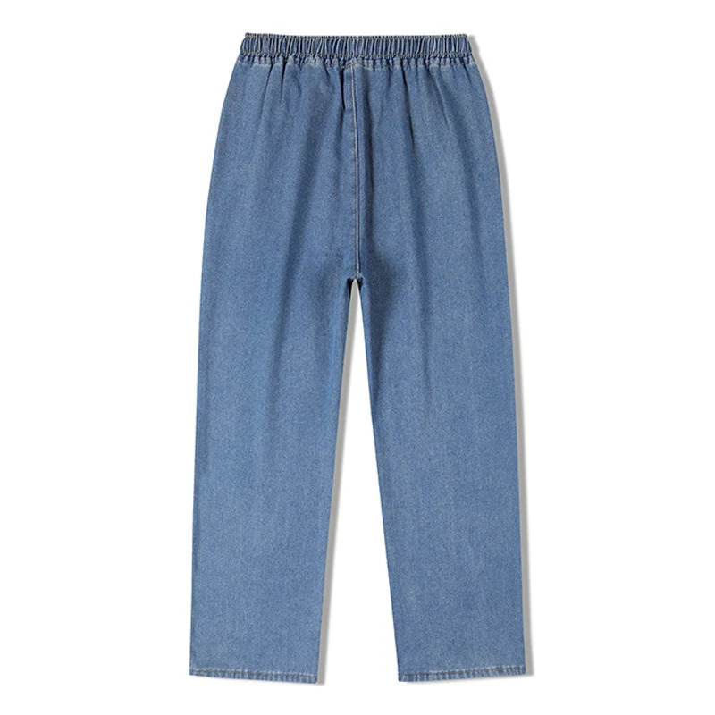 Hip Hop wide leg jeans unisex classic solid retro Trouser casual spring and autumn mens fashion loose straight 250401