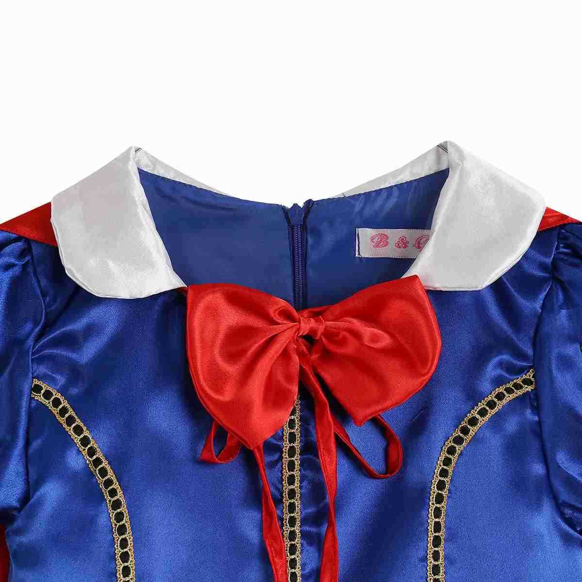 Disney 2024 Purim Carnival Princess costume lights up Snow White dress for girls birthday party illuminated LED ball dress for childrens role-playing 