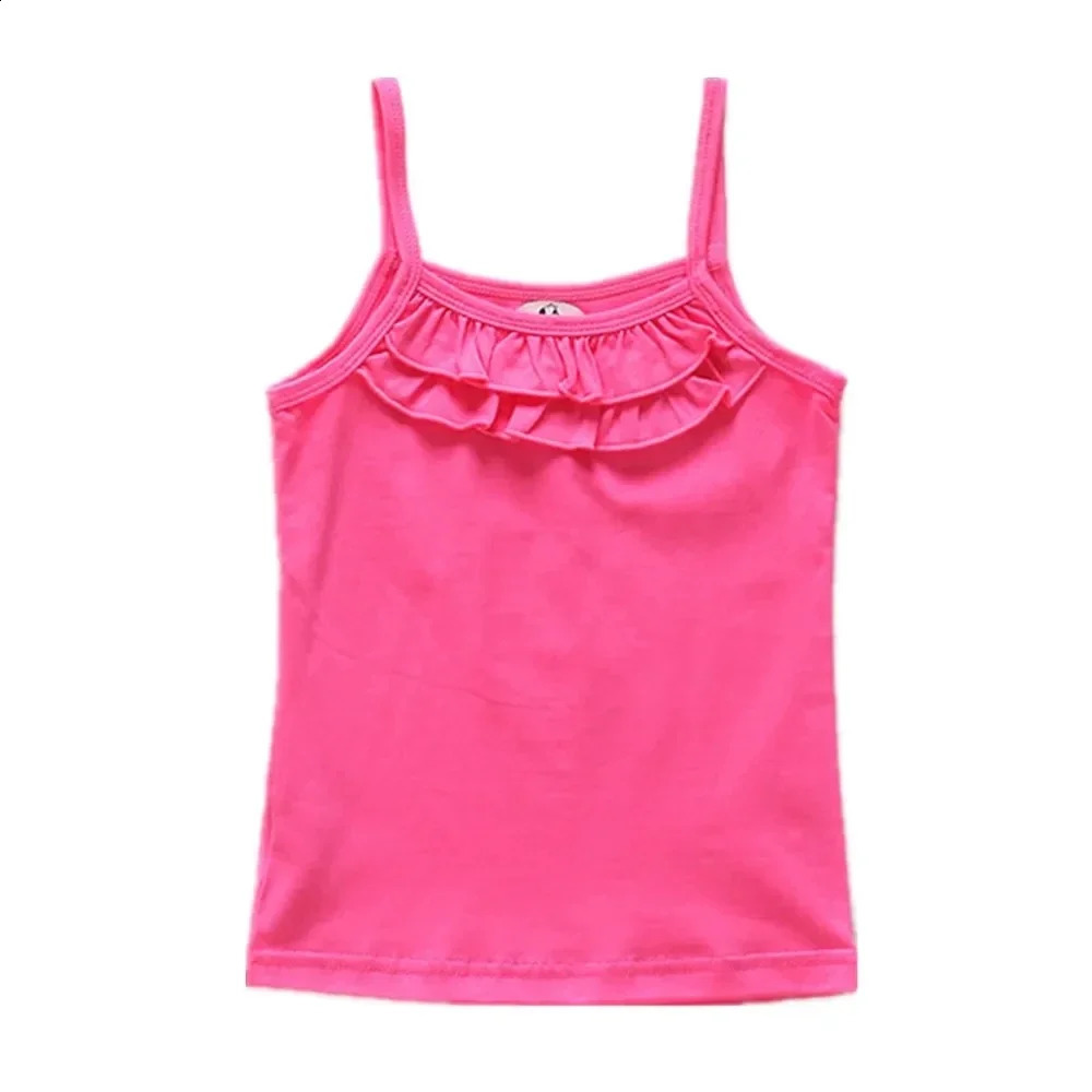 Cotton Girls T Shirt Summer T-shirt For Children Shirts Cartoon Girls Tops Kids Vest Baby Undershirt Singlet 250408