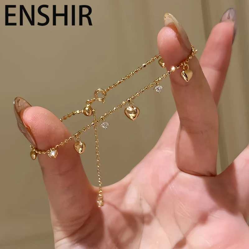 ENSHIR Lucky Colorf Beads Shiny Zircon Water Drop Bracelet for Wen Fashion Delicate Jewelry Gift WholesC250408