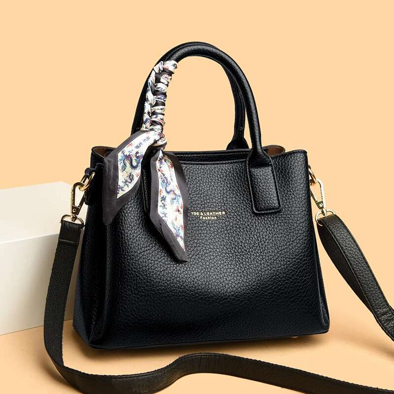 High Quality 3 Layers Soft Leather Ladies Crossbody For Women Bags Designer Shoulder Handbags 2024
