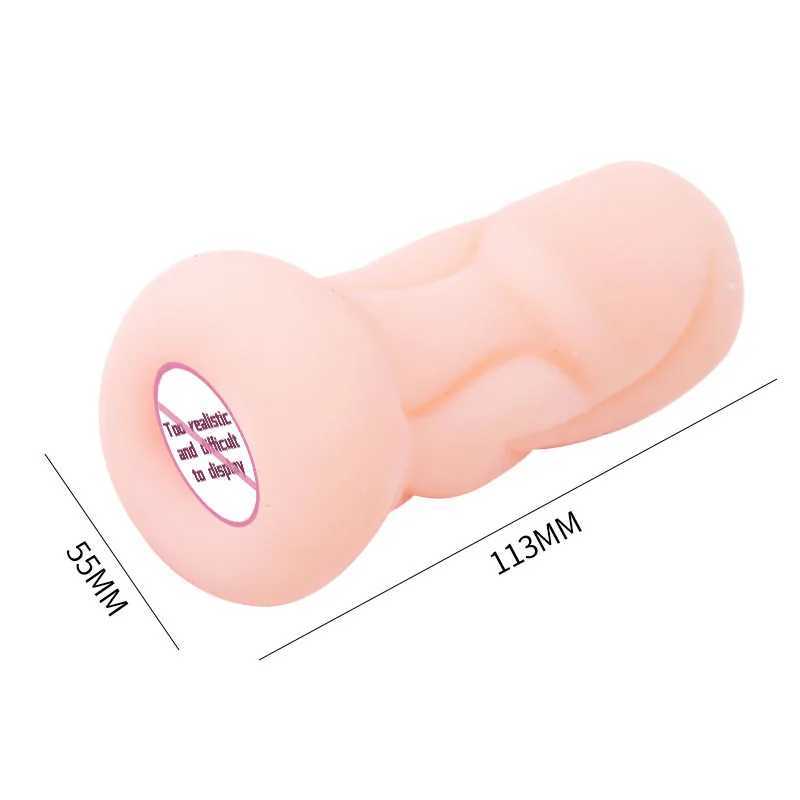 LILO Mini Portable Male Masturbation Cup Real Vagina Beginner Soft Masturbation Cup Penis Massager Stimulating Sex ToyW250408