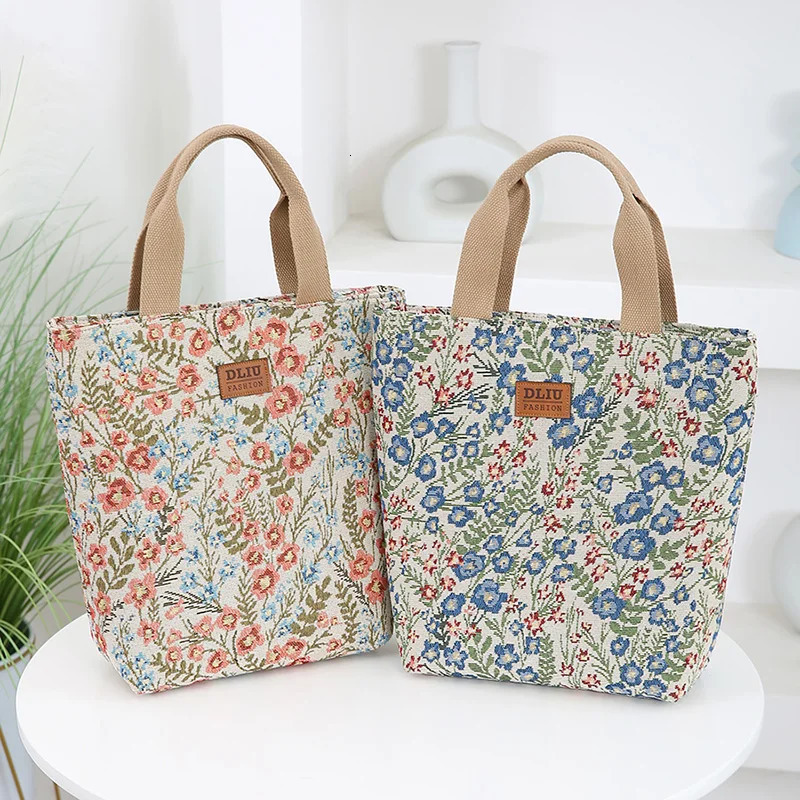 Knitted Jacquard Fabric Large Capacity Handbag Bucket style Portable Storage Bag Outward Mothers Daily Clothing 250401