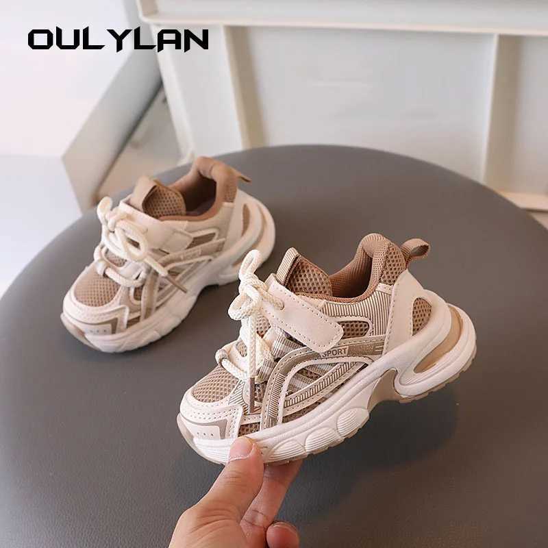 2024 Fashion Childrens Shoes Spring Kids sports shoes mesh breathable baby walking and running shoes W250407