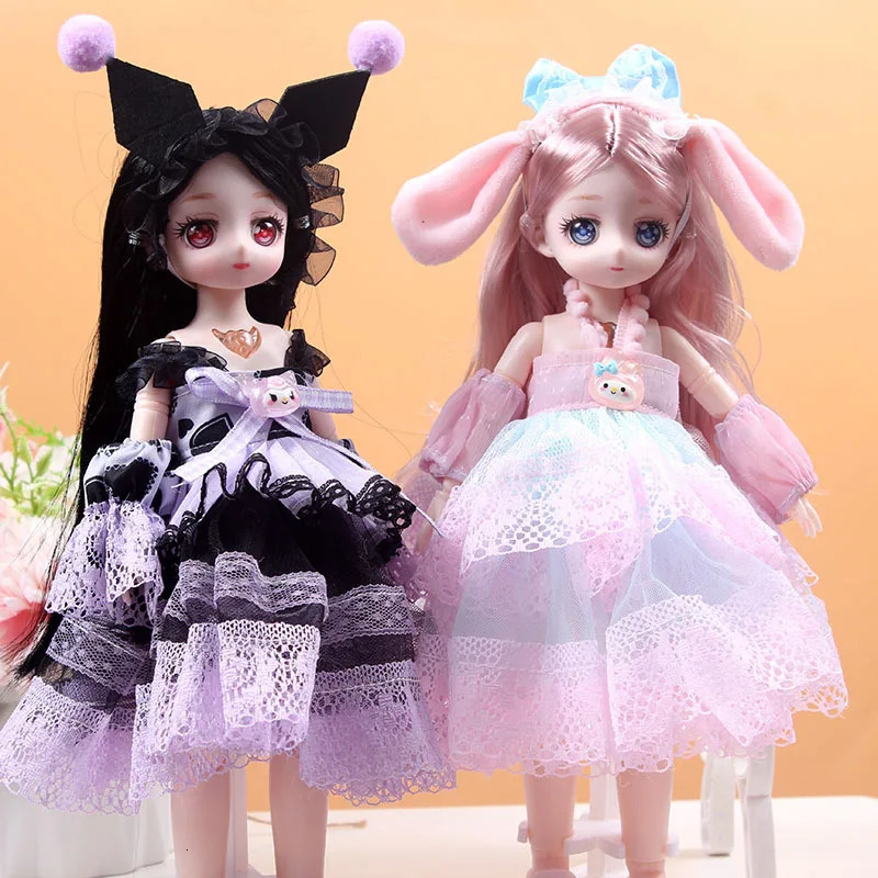 30cm 1/6 Girl Princess Doll Set 23 Joints Movable 30cm Bjd Doll with Clothes Princess Dress Dolls Girls Birthday Gift Toys 251107 - view 5