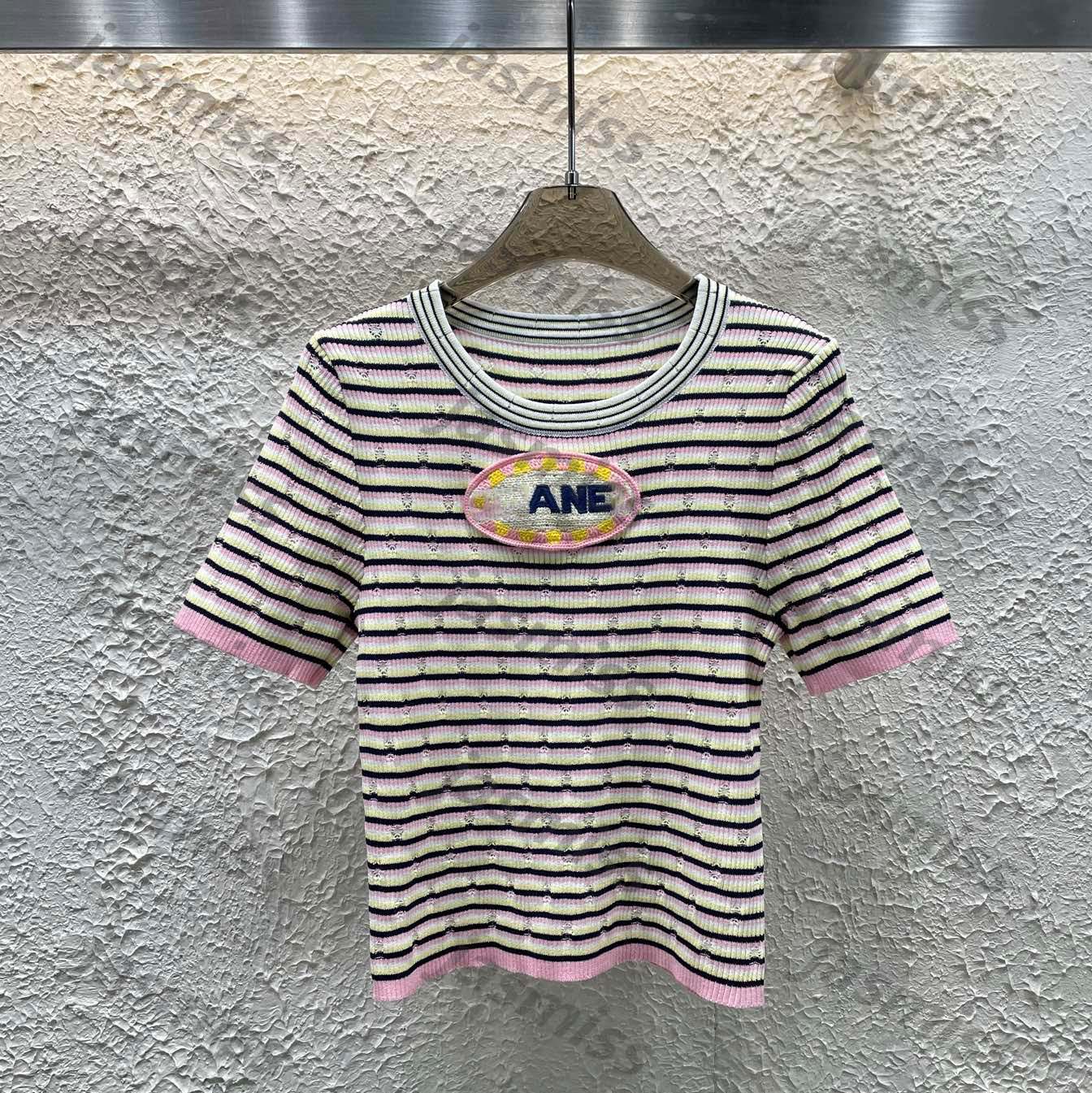2025 New T-shirts Designer Luxury T-Shirt For Womens T Shirt Woman Tee Knitted Tees Womens Shirts Lady Tops -8 Ladies Teeshirts Clothes Clothing DZD2504081