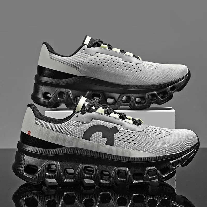 Mens and wens speed marathon shoes shock-absorbing elastic soft-soled sports shoes running shoes Z250408