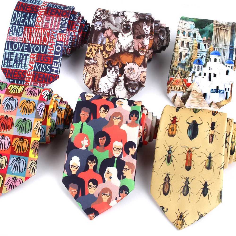 Skinny Ties For Men Wen Printed Neck Tie For Party Business Casual Slim Funny Print Neckties Wedding Neck Ties For Gro Gifts X250407