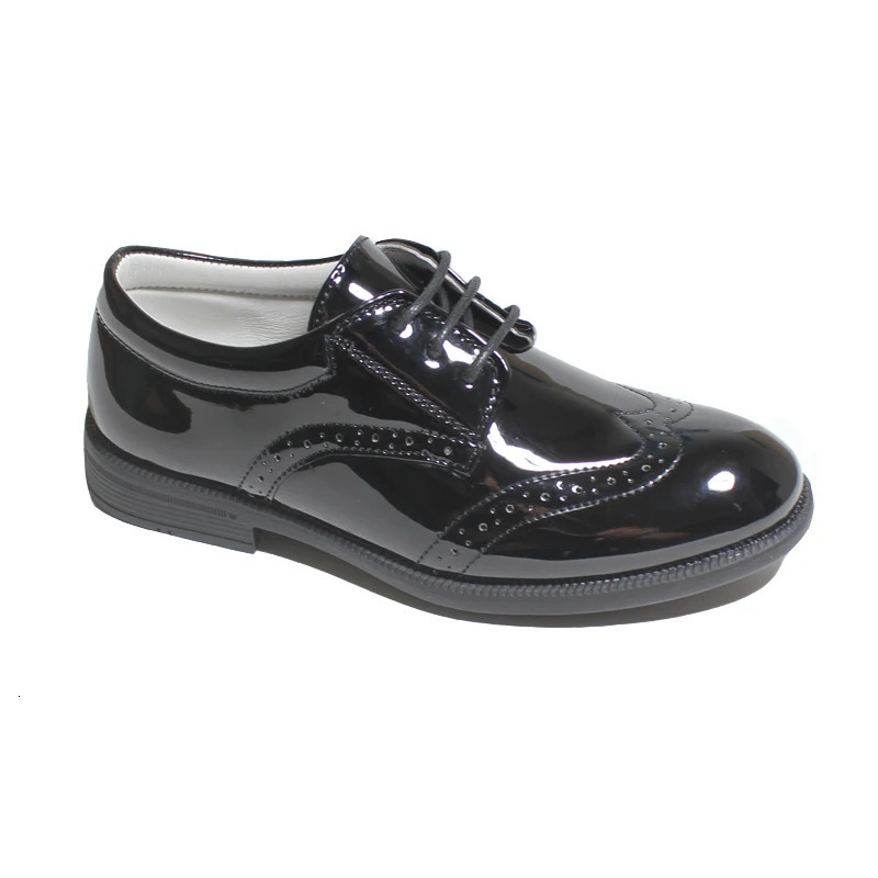 Boys Shoes Brogue Formal Classic Footwear Kids Boys Oxford Shoes Youth Classic Oxfords Wingtip Dress Shoes Round Toe Shoes 250407