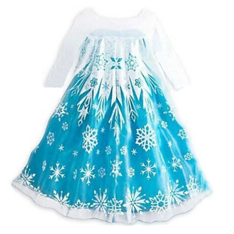 Disney Halloween Elsa Dress for Girls Children Party Princess Costume Kids Disguise with Long Cloak Girl Snow Queen Carnival Clothes X250408