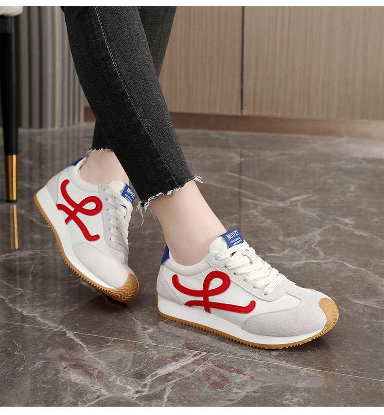 2025 Casual shoes women flat shoes breathable comfortable wear-resistant sports shoes casual running outdoor travel sneakers