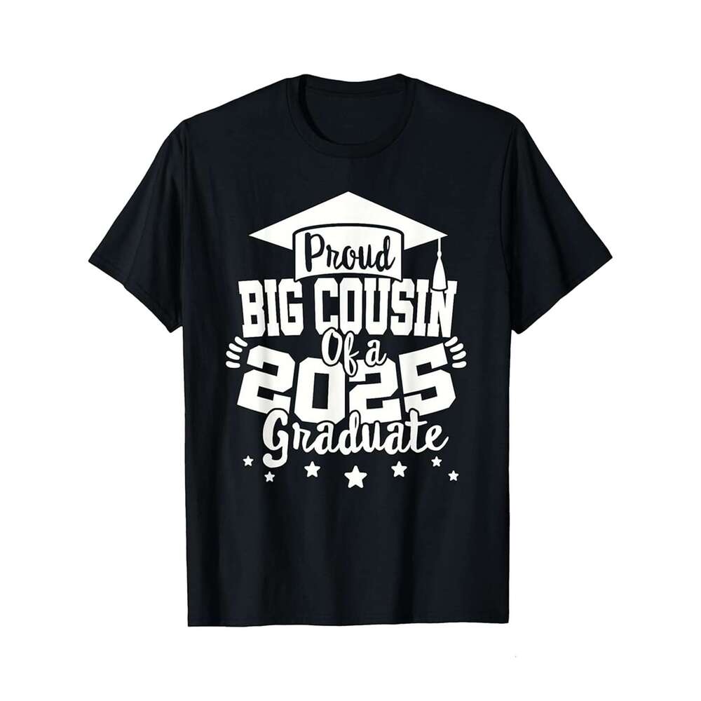 Designer T shirt Big Sis of a 2025 Graduate Class Senior Graduation Grad 25 - 220g Tshits
