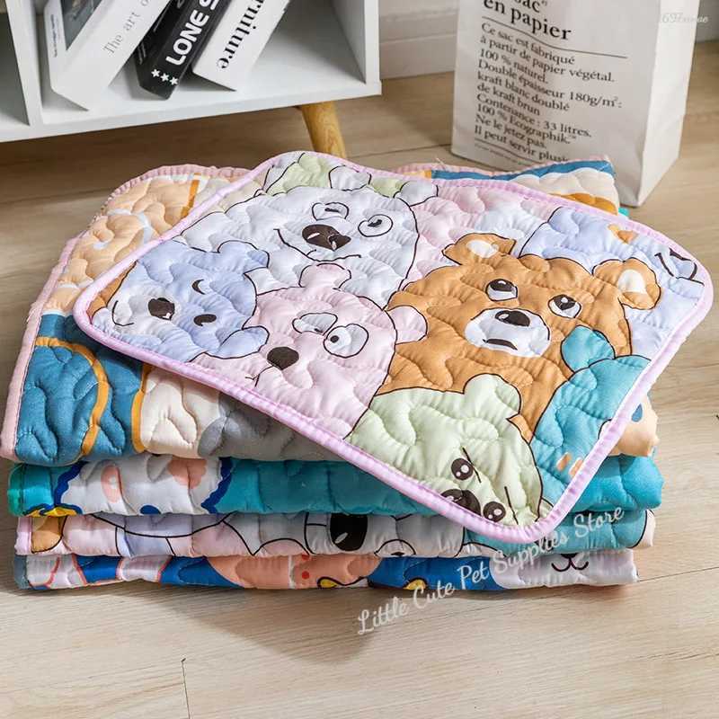 Non slip pet cotton pad washable pad dog pad cat blanket sofa breathable pet dog bed Y250407