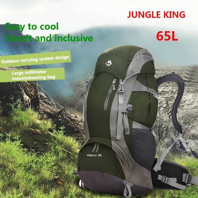 JUNGLE KING 65L Mountaineering Bag Men Women Outdoor Sports Travel Hiking Backpack Large Capacity Professional 1.8KGC250407