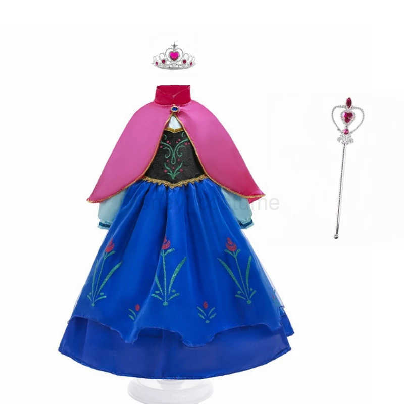 Disney Princess costume girl Anna dress 2 3 4 5 6 8 10 years X2504081