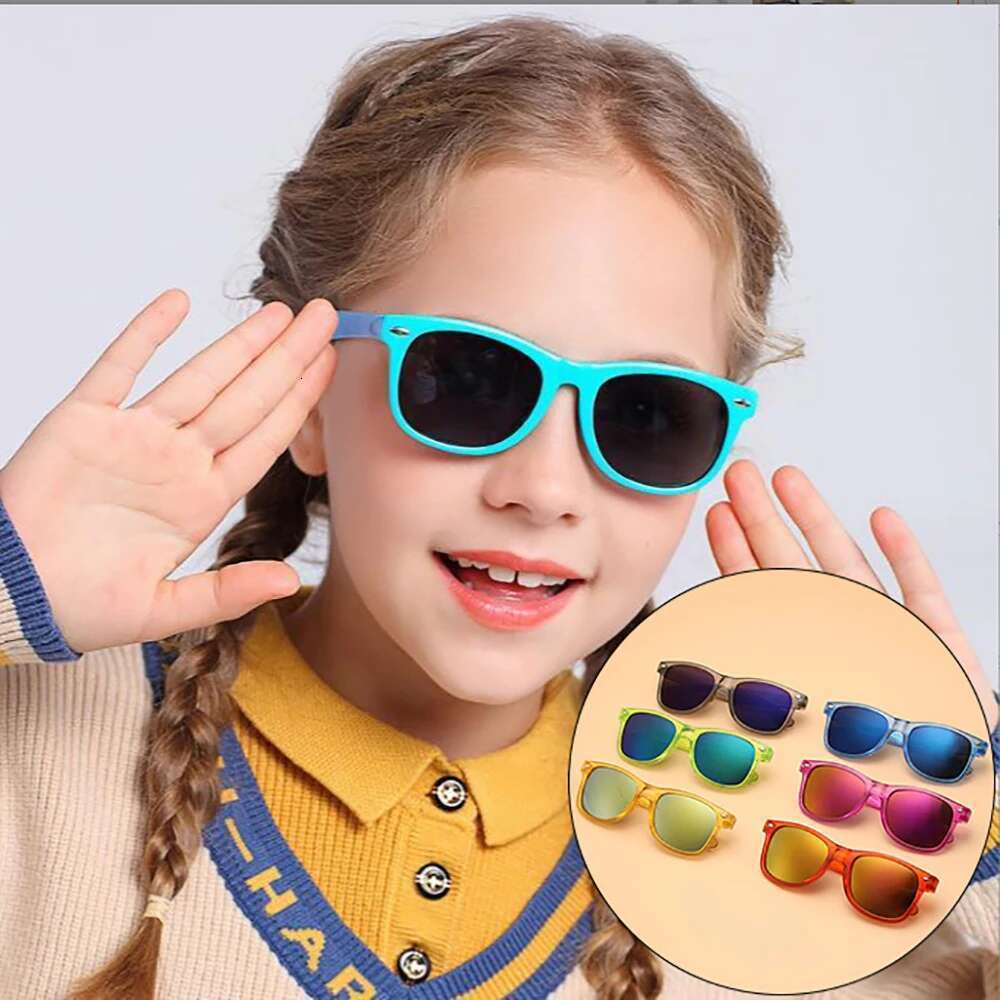 Children's Square Frame Sun Protection Sunglasses, Simple and Versatile, Fashion Trend, New Document, Summer