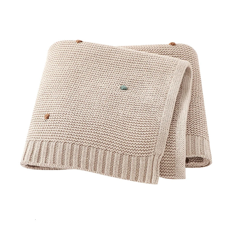 born Baby Blankets 90*70cm Knitted Infant Kids Boys Girls Ultra-Soft Cotton Muslin Swaddle Wrap Stuff Toddler Comforter Sheet 250408
