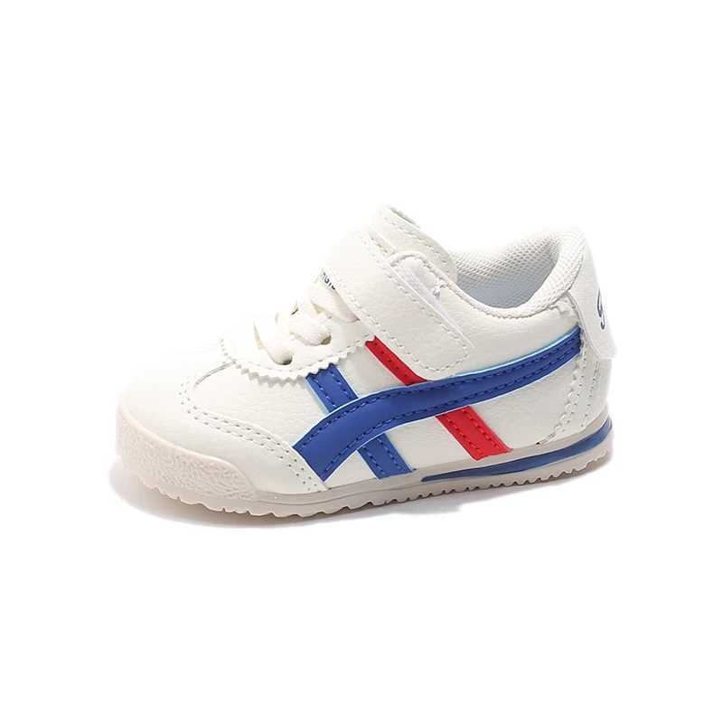 Childrens leisure sports shoes new fashion breathable boys leather running shoes childrens sports shoes spring and autumn baby walking shoes W250407