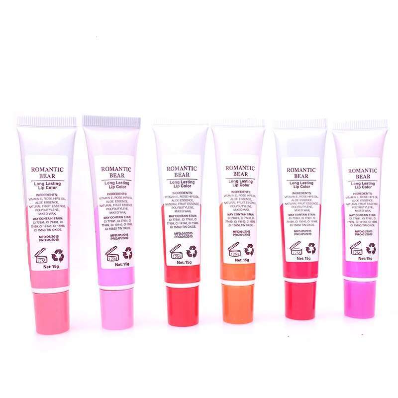 6 Colors Tattoo Magic Stain Tint Long Lasting Lip Gloss Sets For Women Peel Off Colored Matte Sexy Color