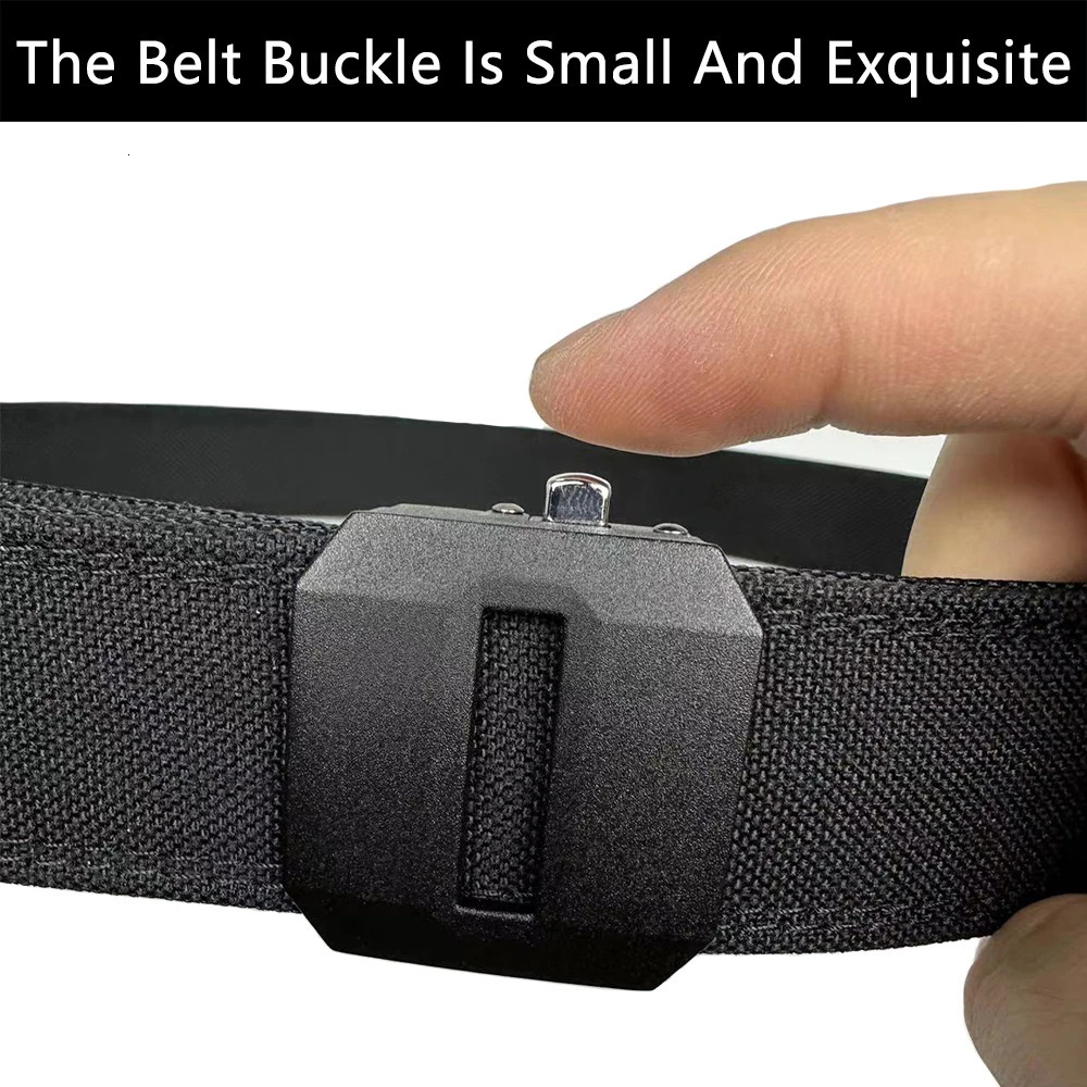 TUSHI Thickened Hard Tactical Belt For Men Gun Belt Duty Military Belt Outdoor Casual Sturdy Girdle IPSC Accessories 250403