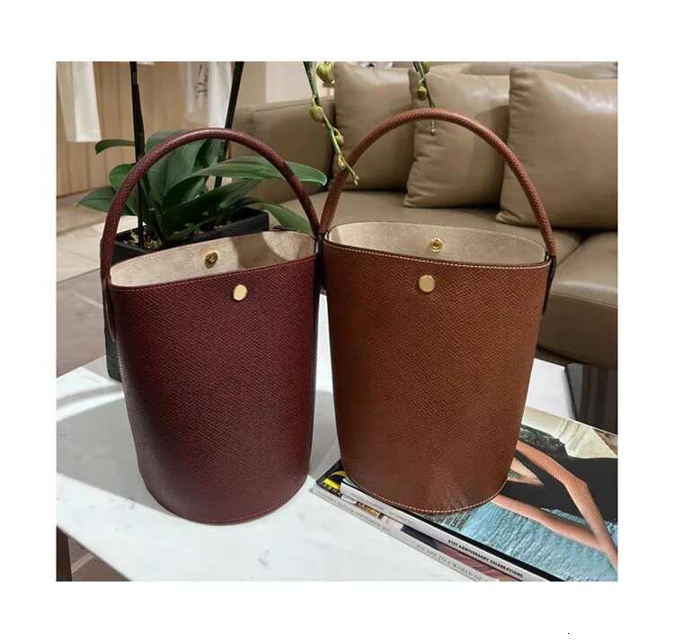 2025 Designer Bucket Tote Genuine Leather Women Shoulder With Long Straps T Cowhide Crossbody Bag