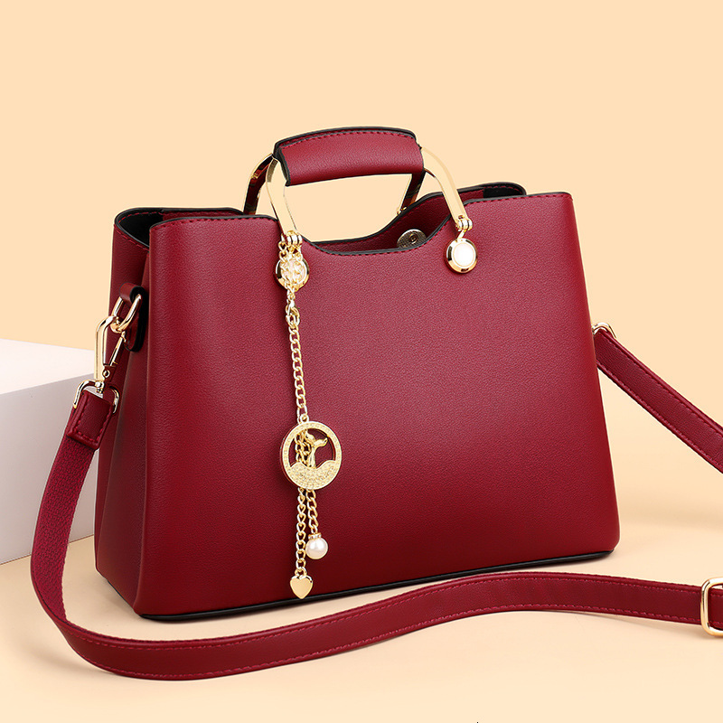 Luxury Design Bag Women's Fashion Large Capacity Handbag Middle-aged Mom Commuting To Work Crossbody Shoulder Bag
