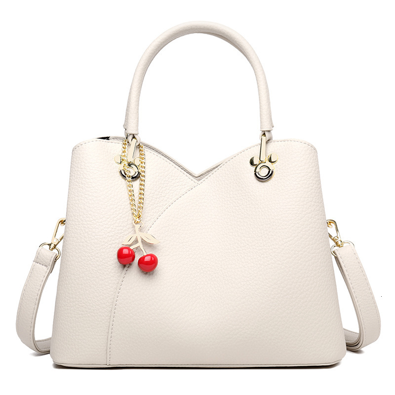 2025 New Large Capacity Design Bag Female PU Leather Handbag Middle-aged Mother Commuting Shoulder Bag