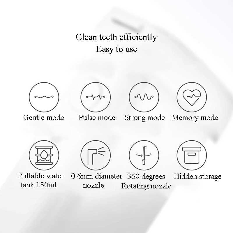 Enpuly oral irrigator M6 Plus portable dental irrigator Bucal ultrasonic water irrigator oral teeth cleaner teeth sink M250408