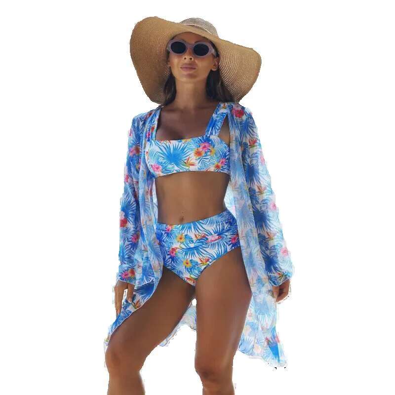 2025 elegant 3-piece women's two-piece set swimsuit bikini hanger