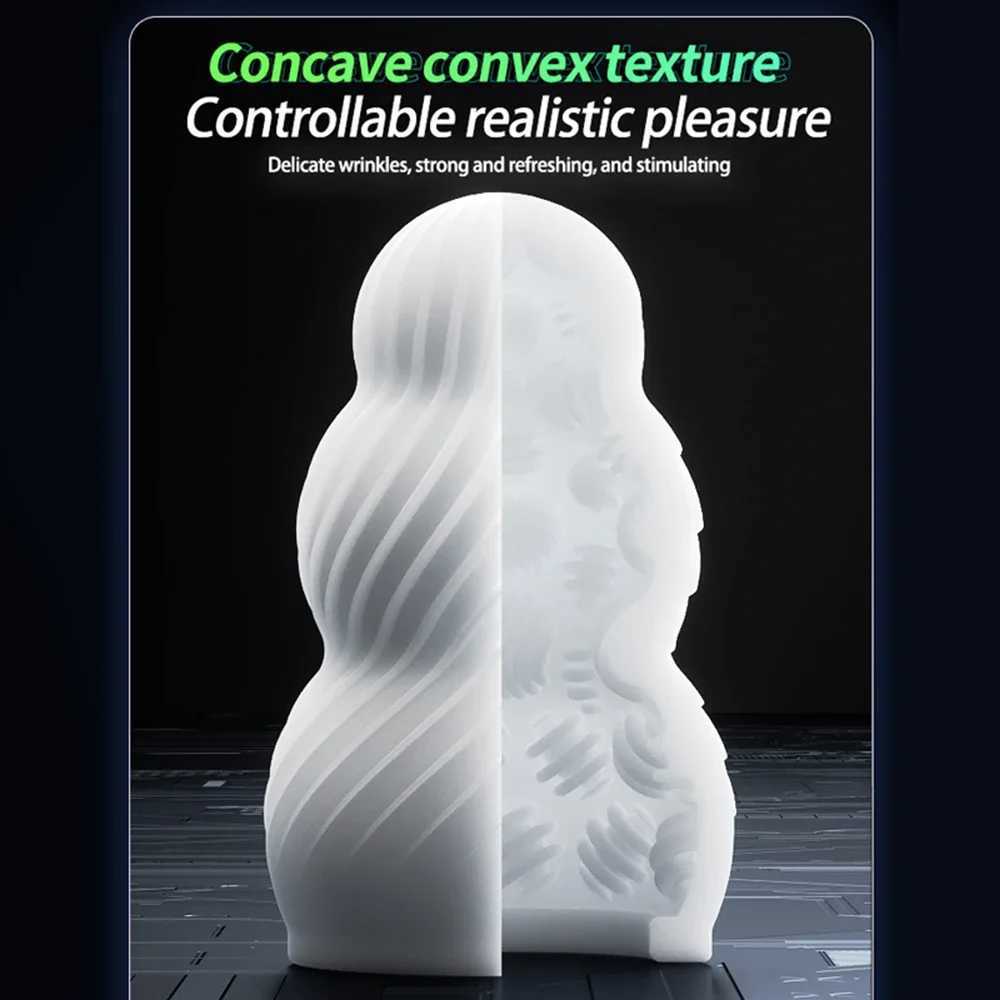 Male Masturbation Cup Soft Cat Sex Toy Transparent Vagina Adult Endurance Exercise Adult Provides Vacuum Pocket Cup for MenXJ250408