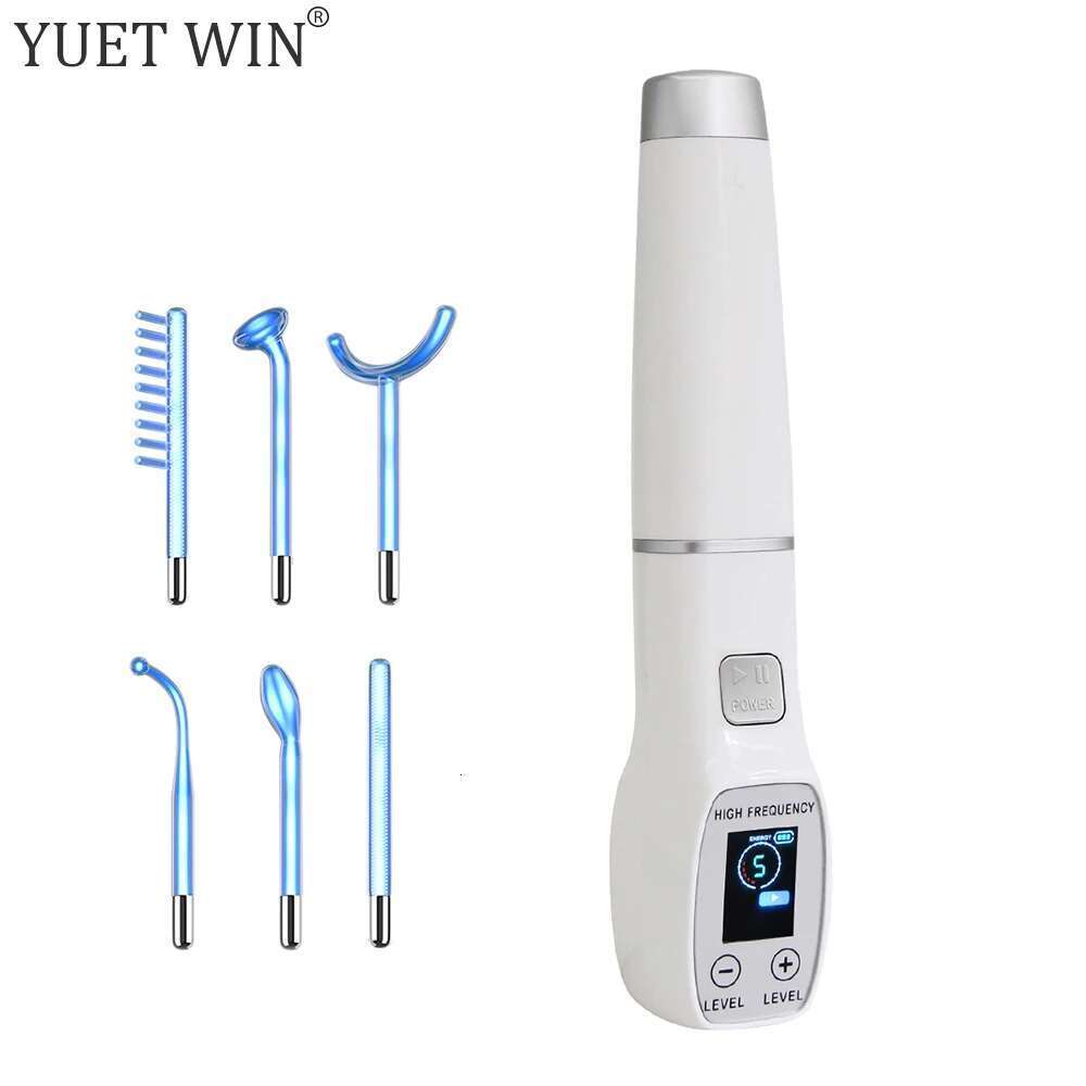 High Frequency Electrode Glass Tube Electrotherapy Acne Spot Remover Skin Care Home Spa Beauty Facial Therapy Wand