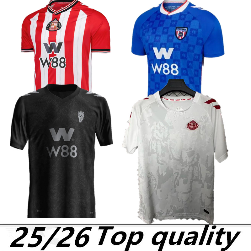 25 26 sunderland football shirts soccer jersey home Remembrance Remix Matchday Equality JOBE CLarke Ekwah 2025 shirts men kids kit away blue Adingra Black Cats Third