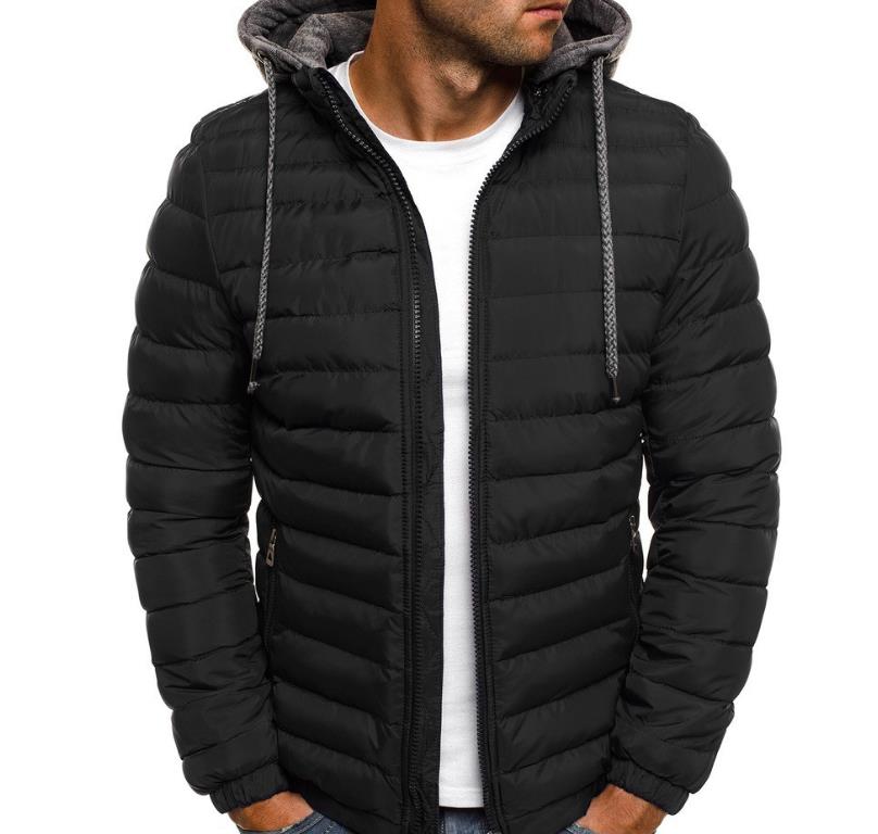 Winter hooded jacket mens warm street fashion casual outdoor Parka abrigo de plumon hombre 240822