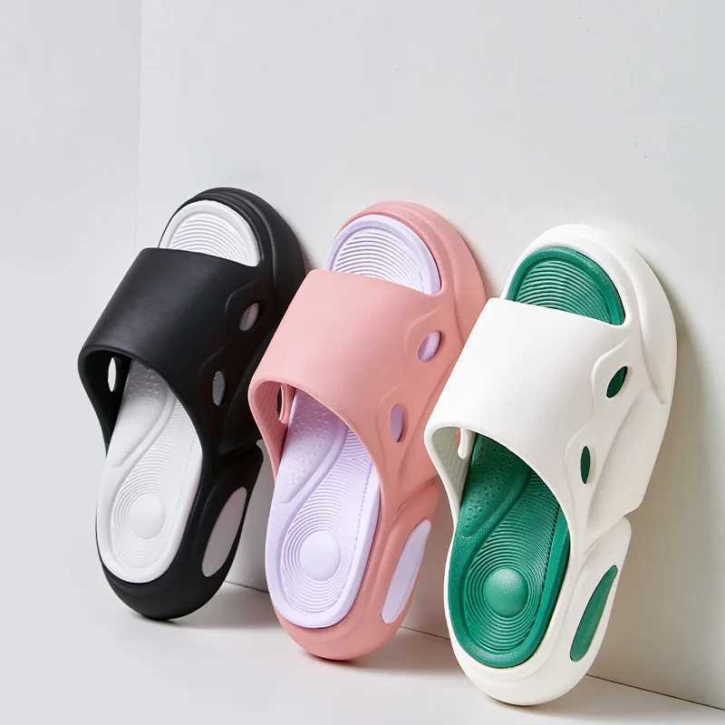 Gacimy Womens Platform Sliding Block 2025 Summer New Outdoor N-Slip Beach Sandals Fi Adhesive Thick Bottom Sliding Block House Sliding BlockXJ250407