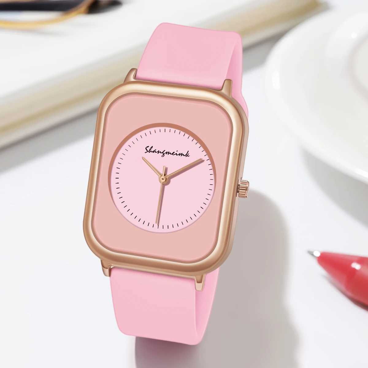 Casual Fashion Simple Personality Literature Womens Silicone Quartz WatchT250408