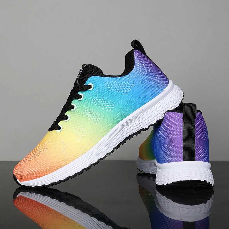 Ladies luxury brand running shoes breathable summer outdoor womens walking sports shoes colorful womens fitness training shoes W250407