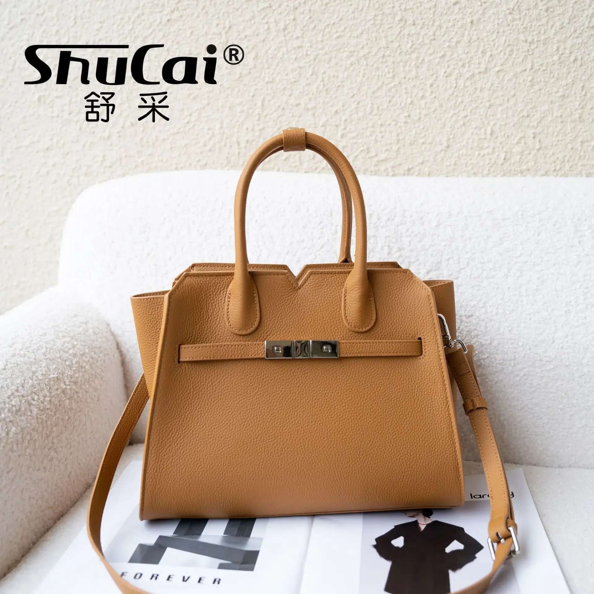 Genuine Leather Shoulder Crossbody Women High Quality Large Capacity Handbag Female Designer Ladies Big Wings Bag