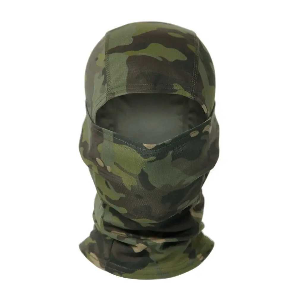 Tactical Airsoft Full Face Balaclava Color Bullet Bicycle Hiking Scarf Fishing Ski Board Ski Mask Hat MensT250407