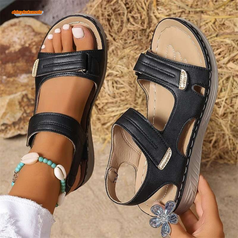 Summer Party Sandals Elegant Walking Wedge Ladies Shoes Non-Slip Sandal Women Footwear Female ddmykukumalu