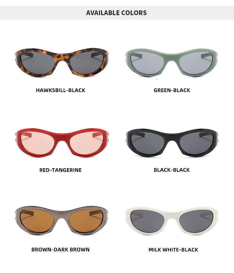 Personality Fashion Sports Cycg Sunglasses Cat Eyes Retro Protection Sun Glasses