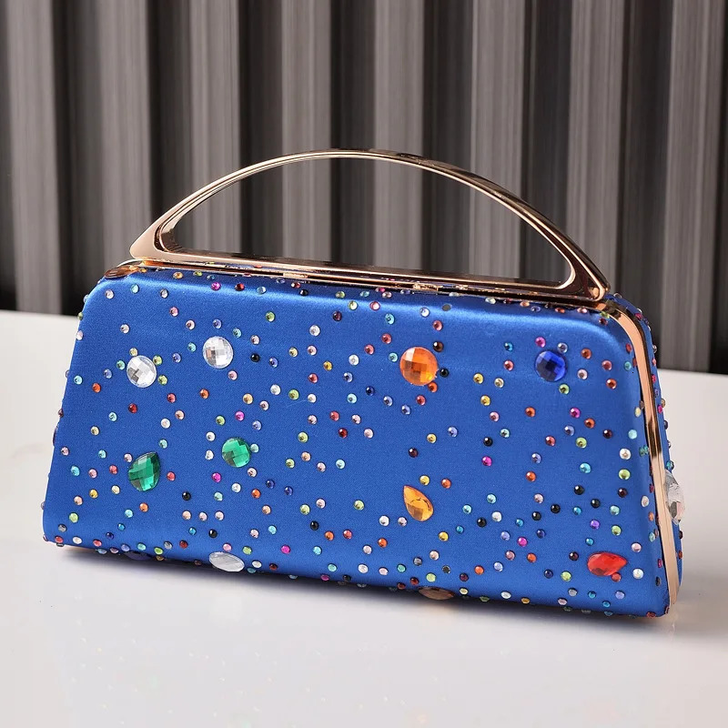 Womens Evening Clutch Diamond Cross Bag High Quality Black Womens Handbag Fashion Shoulder Bag 250402