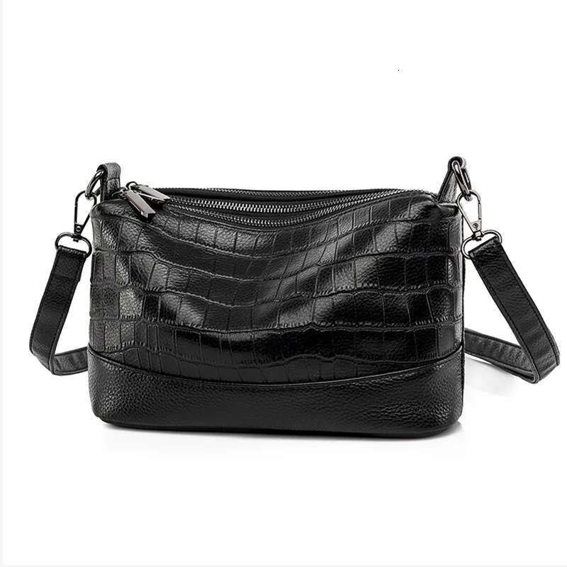 Genuine Multi-Compartment Large Capacity Hangbag,Versatile Soft Cow Leather Shoulder Crossbody Bag For Women