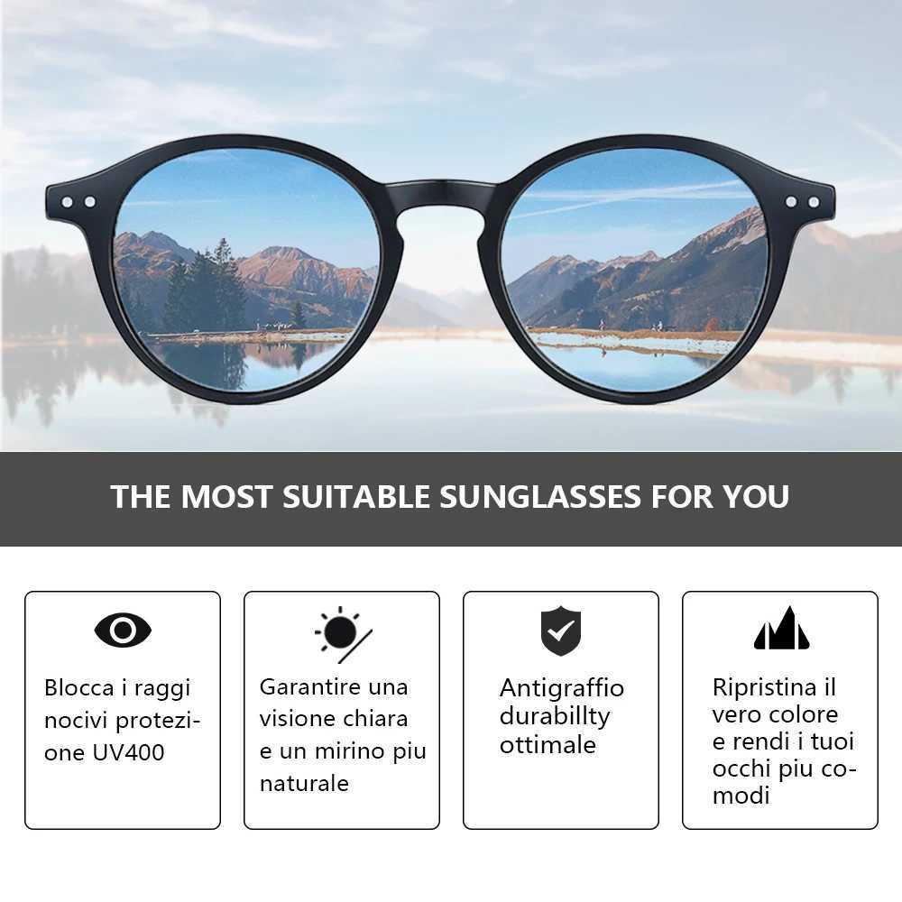 ZENOTTIC Retro Polarized Sunglasses 2023 2024 Mens Retro Small Round Frame Sunglasses Polarized Lens UV400 Goggles W250408